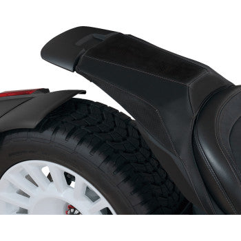 Can-Am Ryker SHOW CHROME Max Mount Cover in black stitched finish, designed for H40-403CBK by Bill's Exhausts.