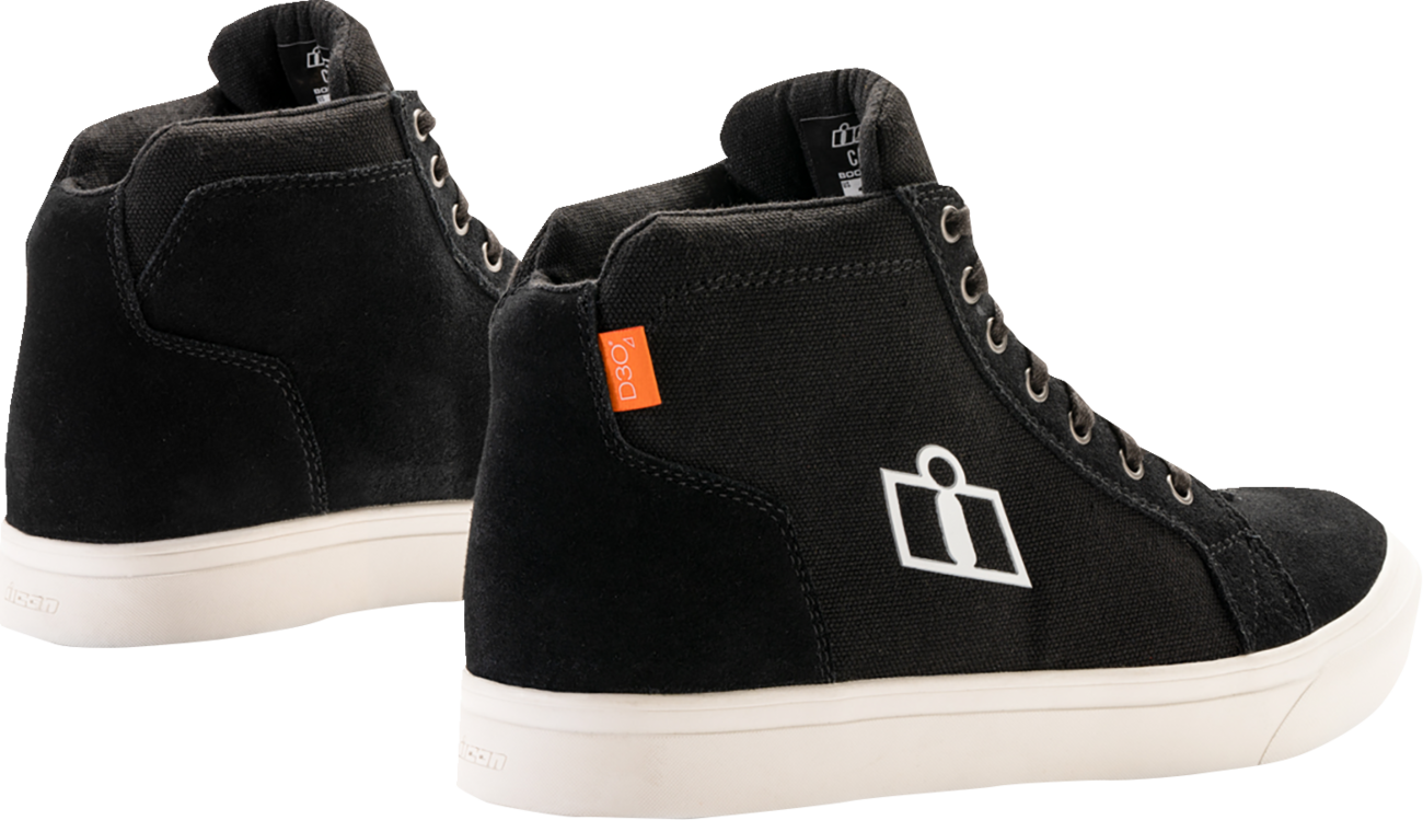 Bill's Exhausts ICON Carga CE™ Classic Boots US 9, black leather work boots with sturdy design and reinforced toe.