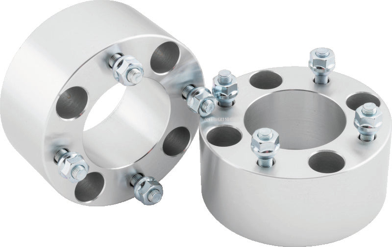 QuadBoss 4/156 wheel spacer with 2.5-inch size and 3/8 x 24 thread for powersports vehicles, shown in the image.