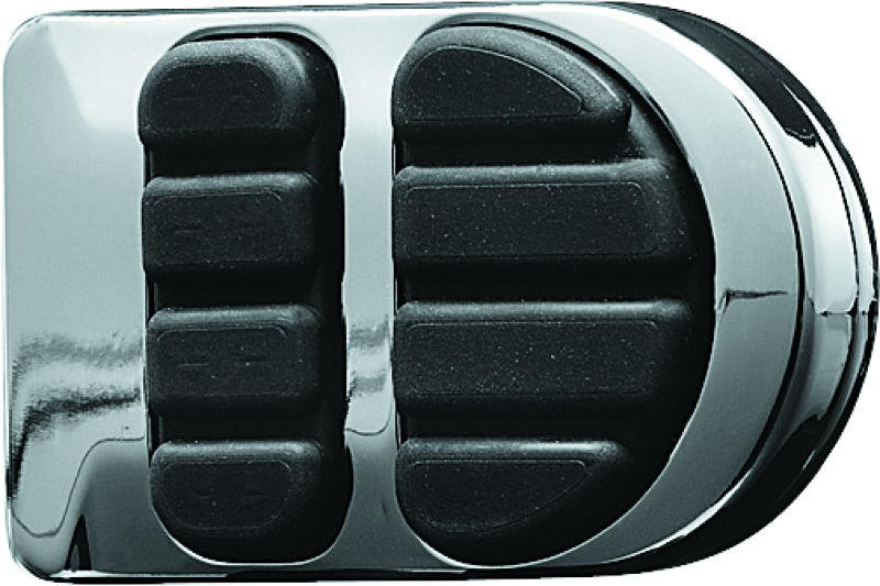 Kuryakyn chrome brake pedal cover for Honda GL1500 Gold Wing motorcycle, adds style and protection to the brake pedal.