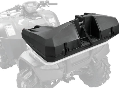 QuadBoss Weekender Trunk with large storage compartments for powersports vehicles, shown open with organized interior.