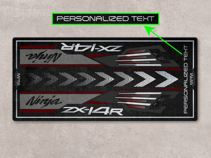 MPM Motorcycle Mat for Kawasaki Ninja ZX-14R - MM7403 - Howling Moto