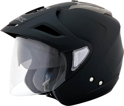 Bill's Exhausts AFX FX-50 matte black motorcycle helmet in 2XL size, featuring a sleek aerodynamic design and secure fit.
