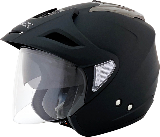 Bill's Exhausts AFX FX-50 helmet in matte black, XS size, featuring a sleek aerodynamic design and adjustable strap.