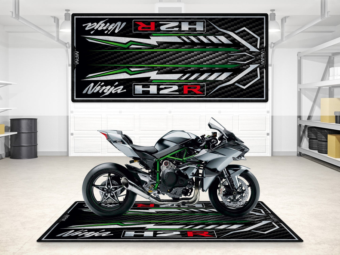 MPM Motorcycle Mat for Kawasaki Ninja H2R - MM7407 - Howling Moto