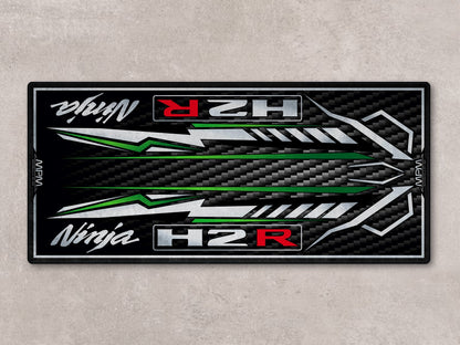 Designed Pit Mat for Kawasaki Ninja H2R Motorcycle - MM7407 - Howling Moto