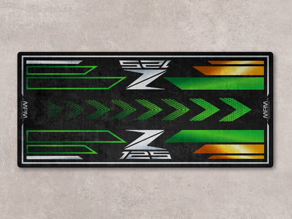 Designed Pit Mat for Kawasaki Z125 Motorcycle - MM7408 - Howling Moto