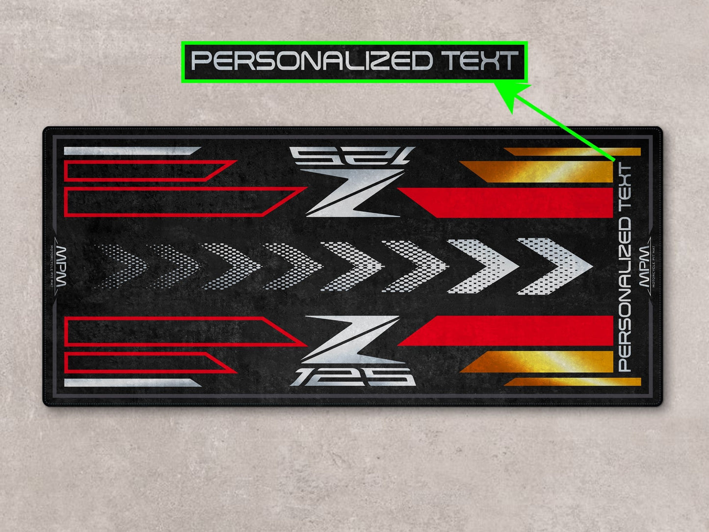 Designed Pit Mat for Kawasaki Z125 Motorcycle - MM7408 - Howling Moto