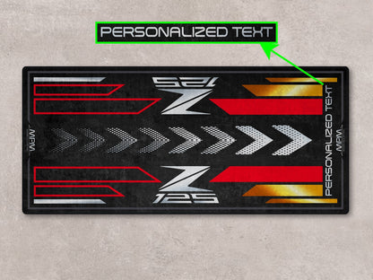 Designed Pit Mat for Kawasaki Z125 Motorcycle - MM7408 - Howling Moto