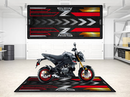 Designed Pit Mat for Kawasaki Z125 Motorcycle - MM7408 - Howling Moto