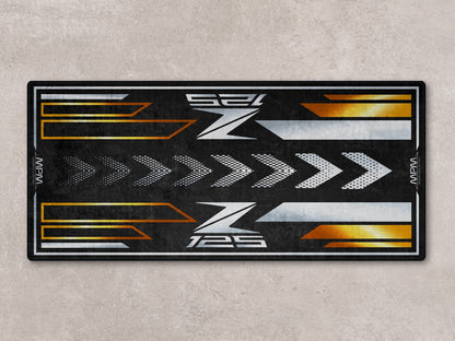 Designed Pit Mat for Kawasaki Z125 Motorcycle - MM7408 - Howling Moto