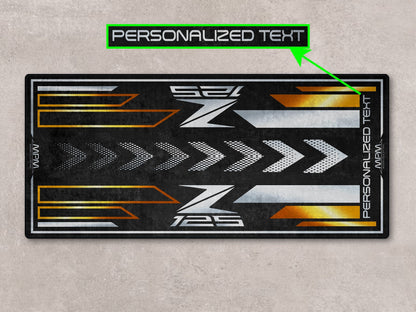 Designed Pit Mat for Kawasaki Z125 Motorcycle - MM7408 - Howling Moto