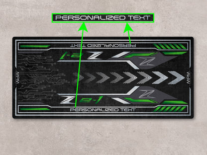 Designed Pit Mat for Kawasaki Z e-1 Motorcycle - MM7409 - Howling Moto