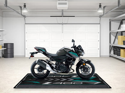 Designed Pit Mat for Kawasaki Z400 Motorcycle - MM7410 - Howling Moto