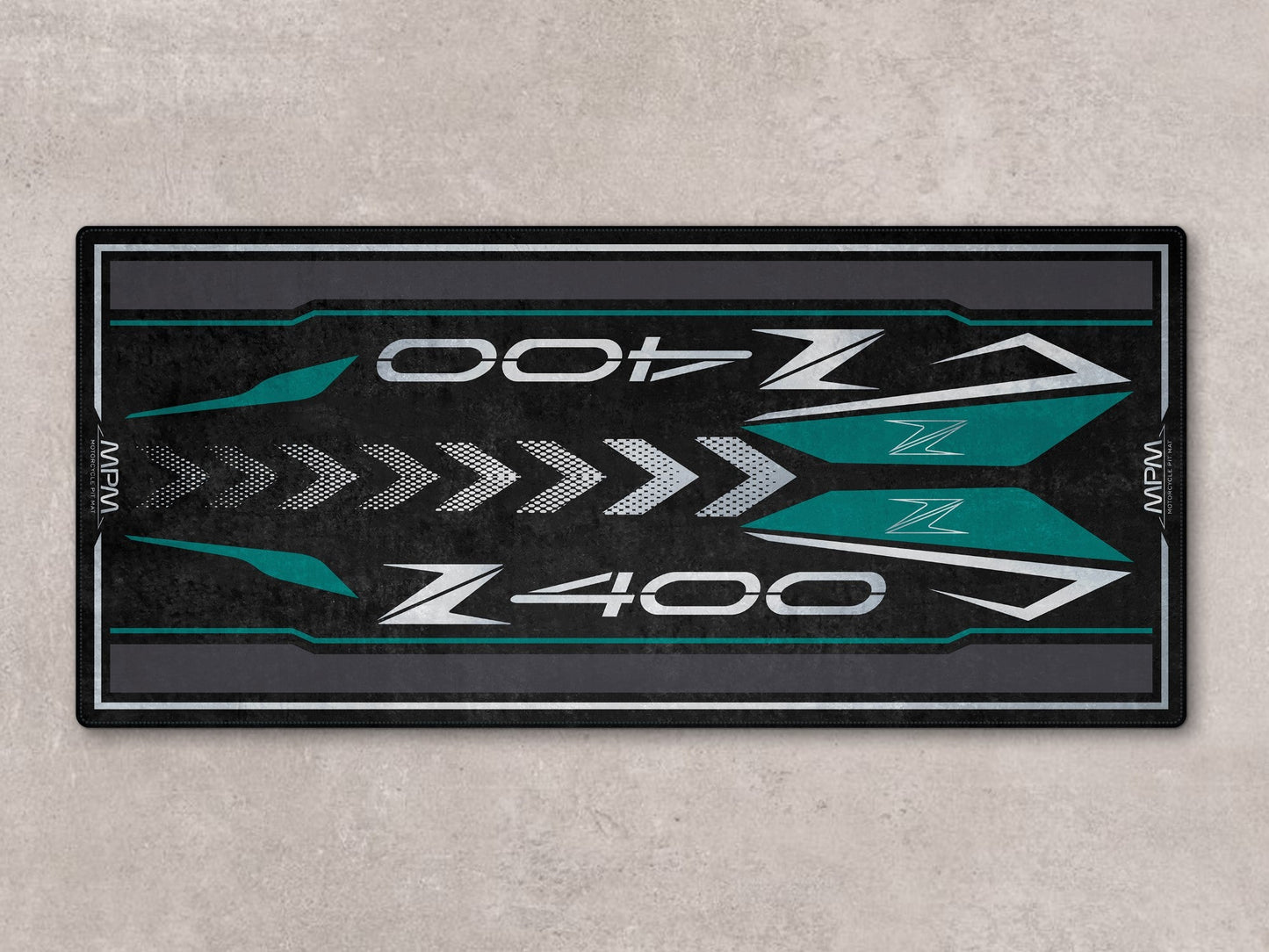Designed Pit Mat for Kawasaki Z400 Motorcycle - MM7410 - Howling Moto