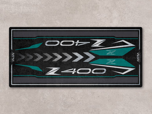 Designed Pit Mat for Kawasaki Z400 Motorcycle - MM7410 - Howling Moto