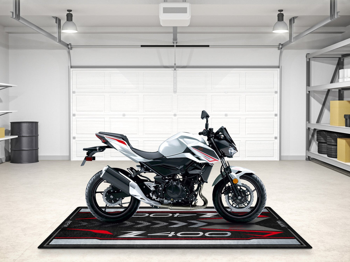 Designed Pit Mat for Kawasaki Z400 Motorcycle - MM7410 - Howling Moto