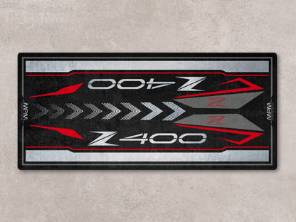 Designed Pit Mat for Kawasaki Z400 Motorcycle - MM7410 - Howling Moto