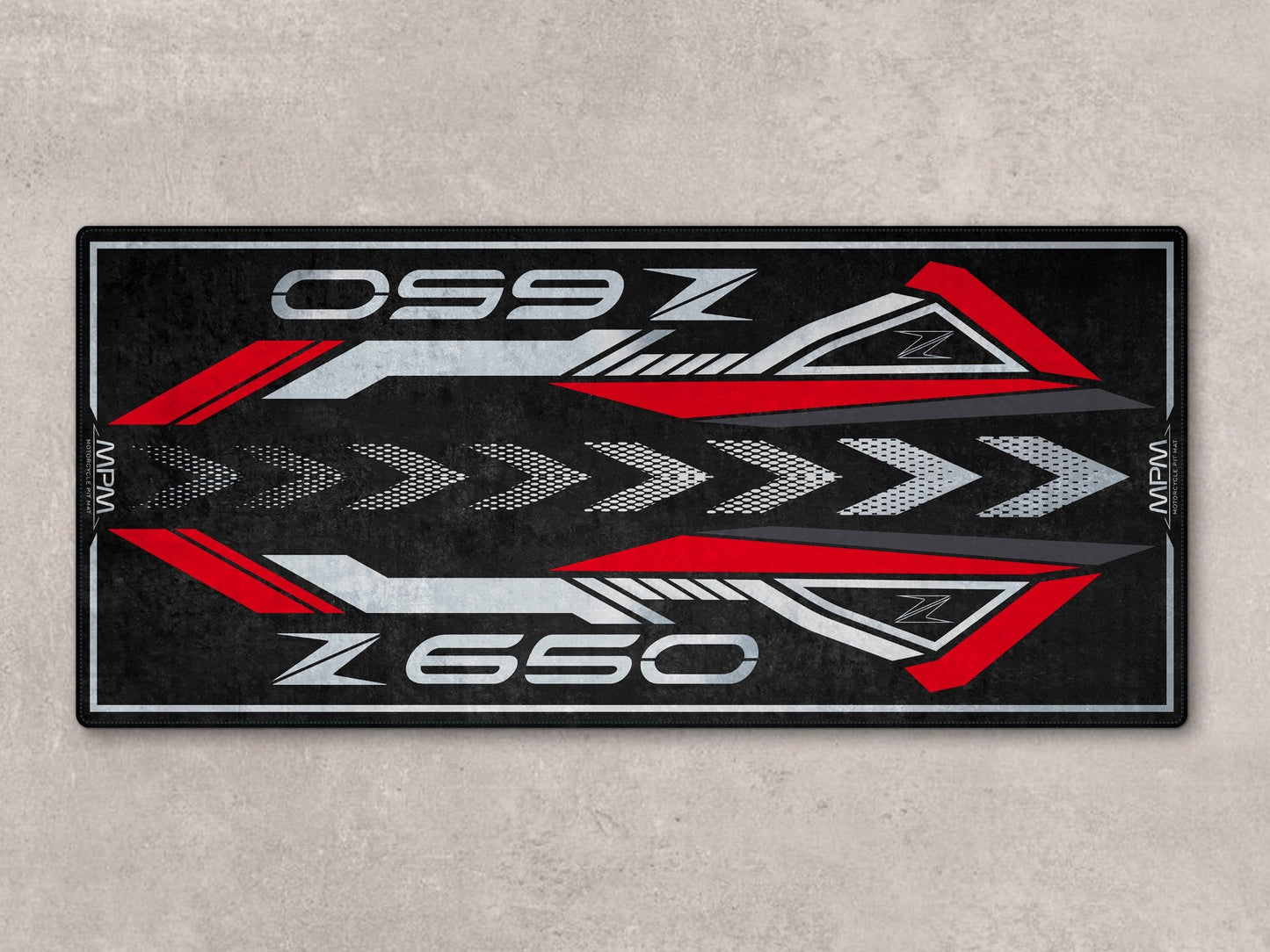 Designed Pit Mat for Kawasaki Z650 Motorcycle - MM7411 - Howling Moto