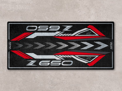 Designed Pit Mat for Kawasaki Z650 Motorcycle - MM7411 - Howling Moto