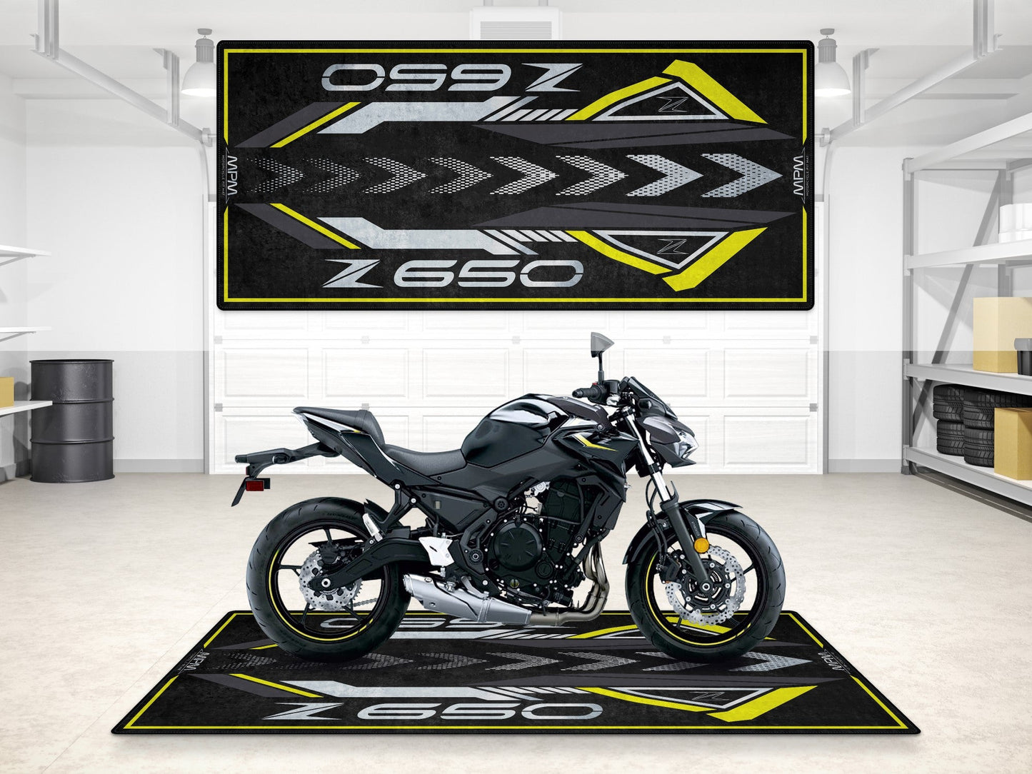 MPM Motorcycle Mat for Kawasaki Z650 - MM7411 - Howling Moto
