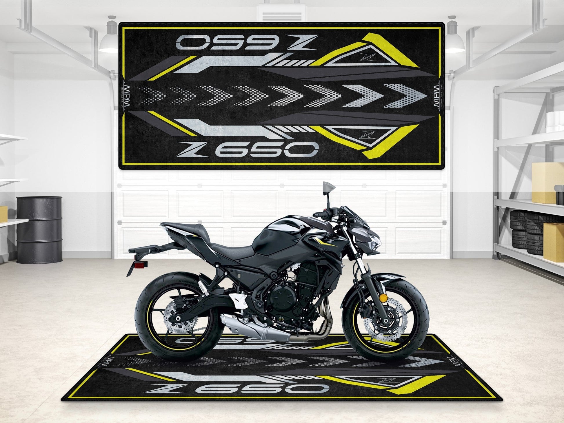 MPM Motorcycle Mat for Kawasaki Z650 - MM7411 - Howling Moto