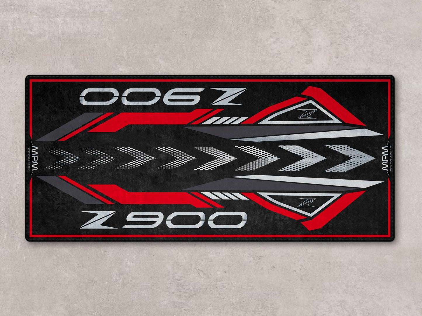 Designed Pit Mat for Kawasaki Z900 Motorcycle - MM7412 - Howling Moto