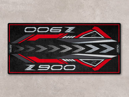 Designed Pit Mat for Kawasaki Z900 Motorcycle - MM7412 - Howling Moto