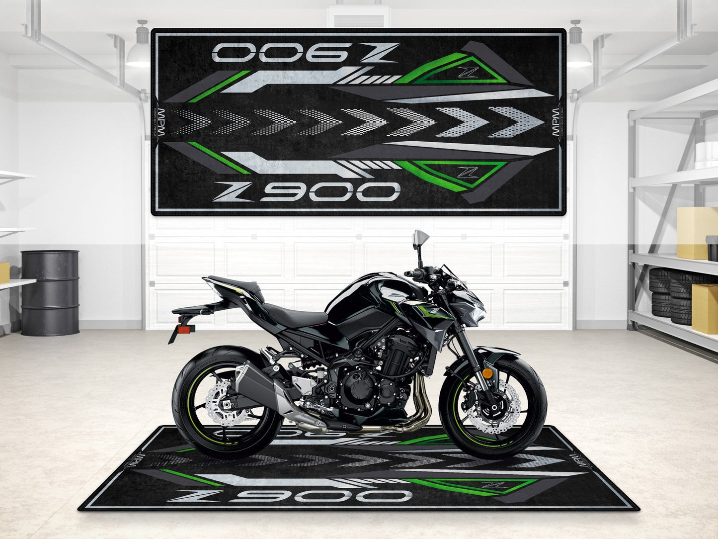 MPM Motorcycle Mat for Kawasaki Z900 - MM7412 - Howling Moto