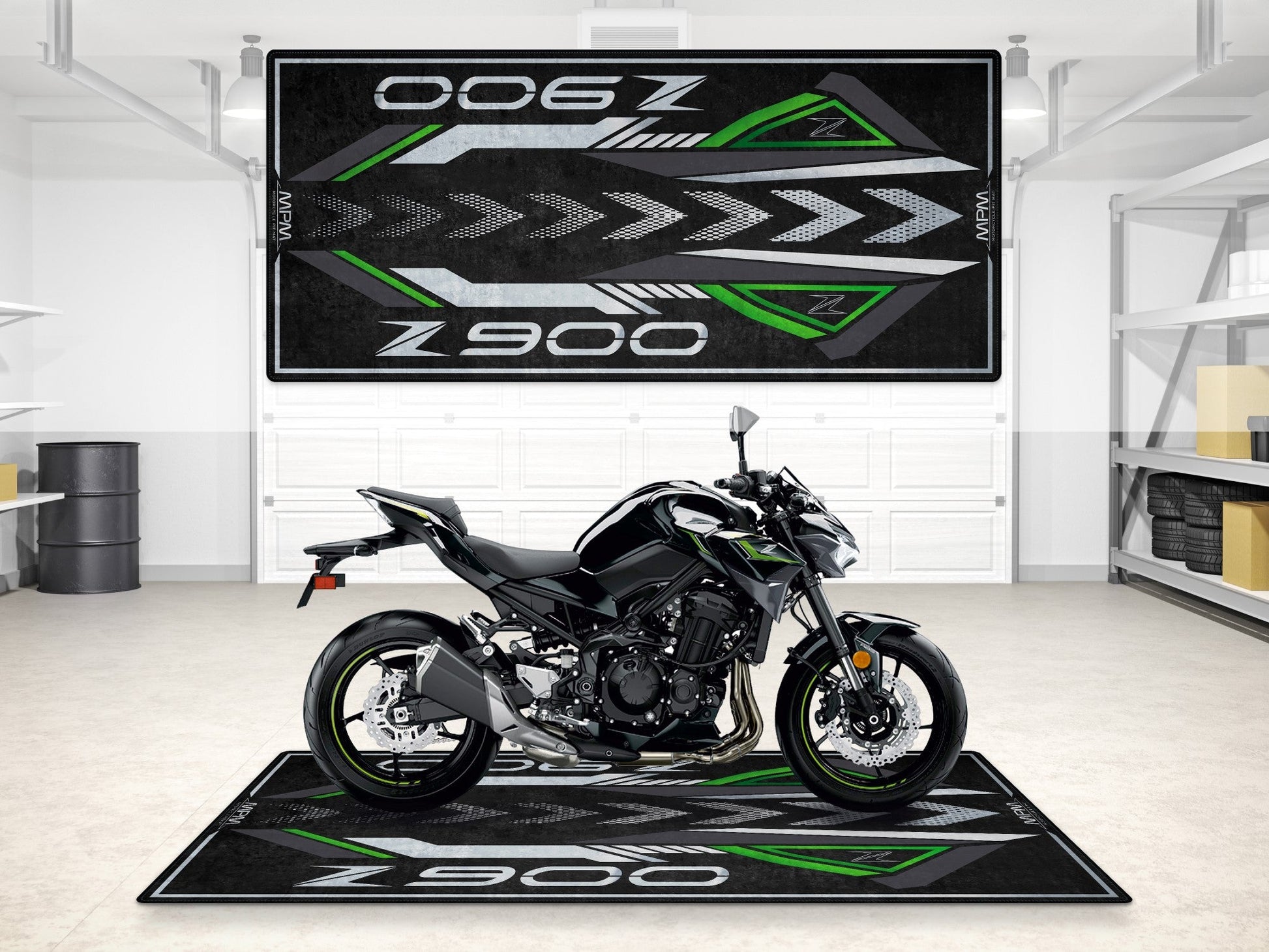 MPM Motorcycle Mat for Kawasaki Z900 - MM7412 - Howling Moto