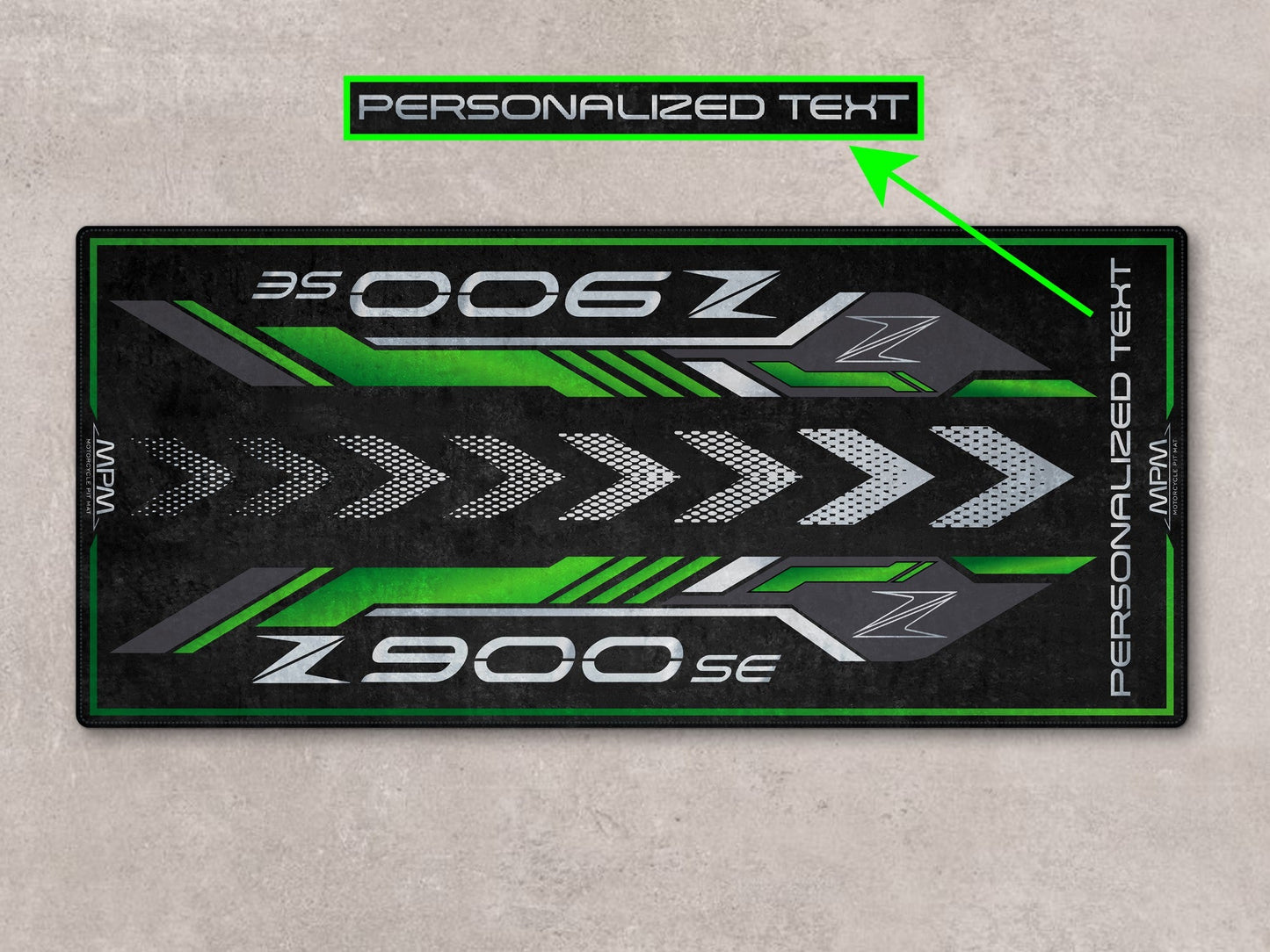 Designed Pit Mat for Kawasaki Z900 SE Motorcycle - MM7413 - Howling Moto