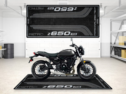 Designed Pit Mat for Kawasaki Z650 RS Motorcycle - MM7414 - Howling Moto