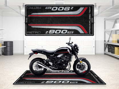 Designed Pit Mat for Kawasaki Z900 RS Motorcycle - MM7415 - Howling Moto