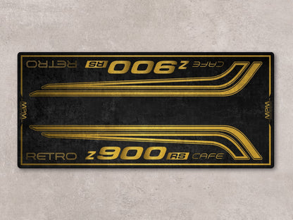 Designed Pit Mat for Kawasaki Z900 RS Cafe Motorcycle - MM7416 - Howling Moto