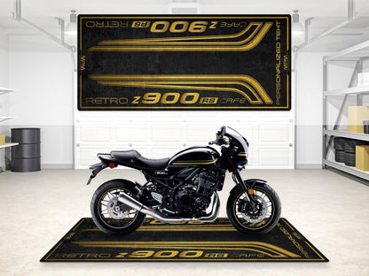 Designed Pit Mat for Kawasaki Z900 RS Cafe Motorcycle - MM7416 - Howling Moto