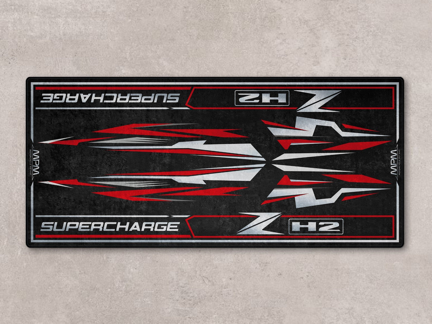 Designed Pit Mat for Kawasaki ZH2 Motorcycle - MM7418 - Howling Moto