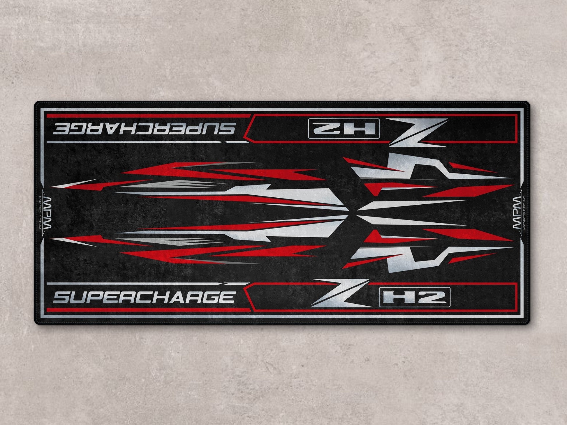 Designed Pit Mat for Kawasaki ZH2 Motorcycle - MM7418 - Howling Moto