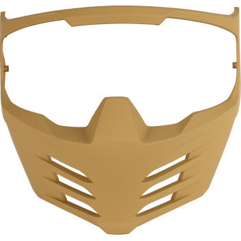 Bill's Exhausts ICON Elsinore™ helmet mask in Rubatone Tan, motorcycle helmet parts with a matte finish.