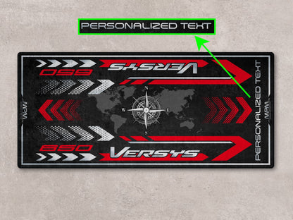 Designed Pit Mat for Kawasaki Versys 650 LT Motorcycle - MM7420 - Howling Moto