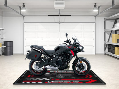 Designed Pit Mat for Kawasaki Versys 650 LT Motorcycle - MM7420 - Howling Moto