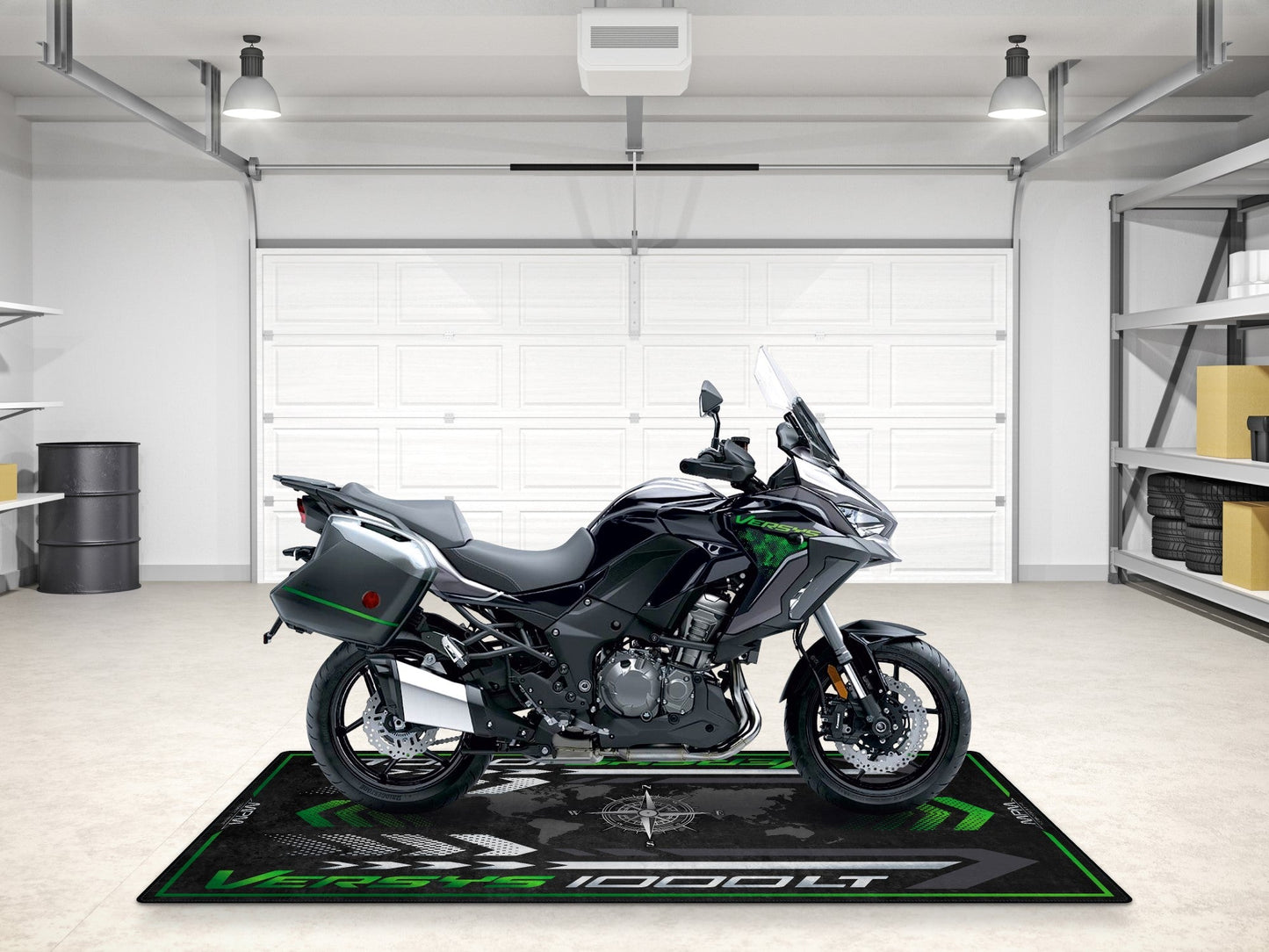 Designed Pit Mat for Kawasaki Versys 1000 SE LT+ Motorcycle - MM7421 - Howling Moto