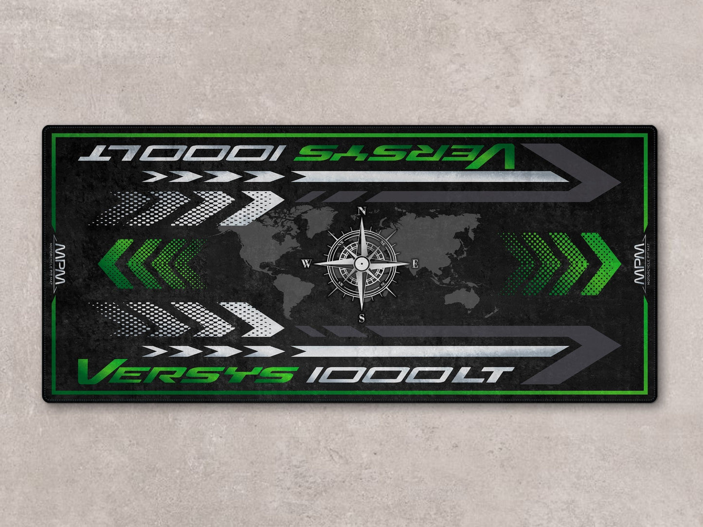 Designed Pit Mat for Kawasaki Versys 1000 SE LT+ Motorcycle - MM7421 - Howling Moto