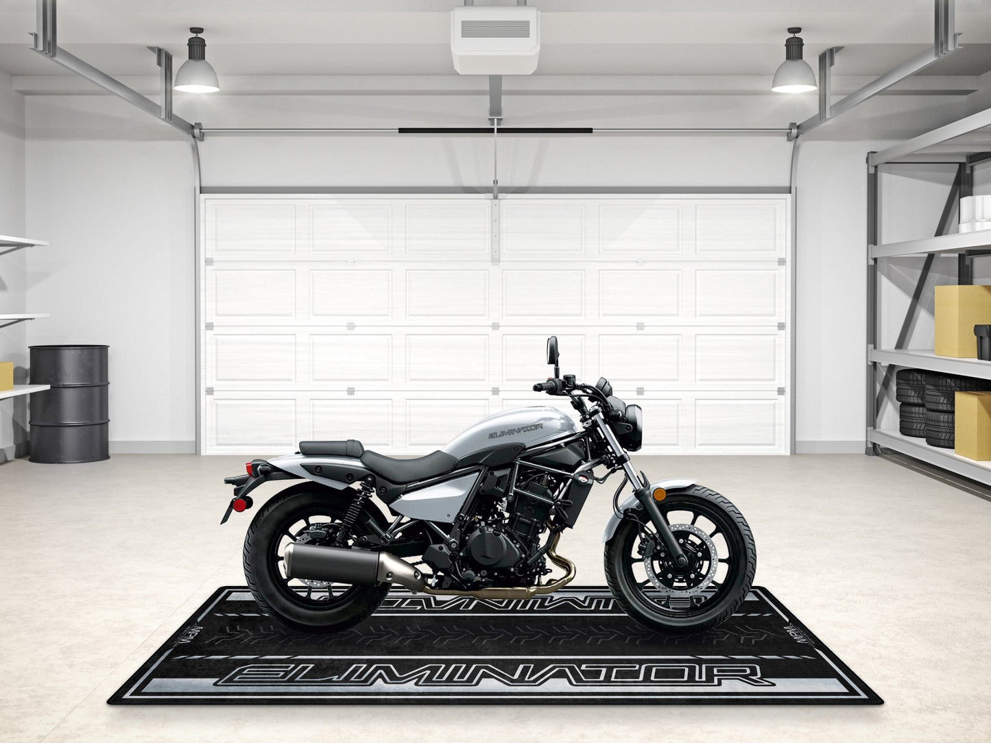 Designed Pit Mat for Kawasaki Eliminator Motorcycle - MM7422 - Howling Moto