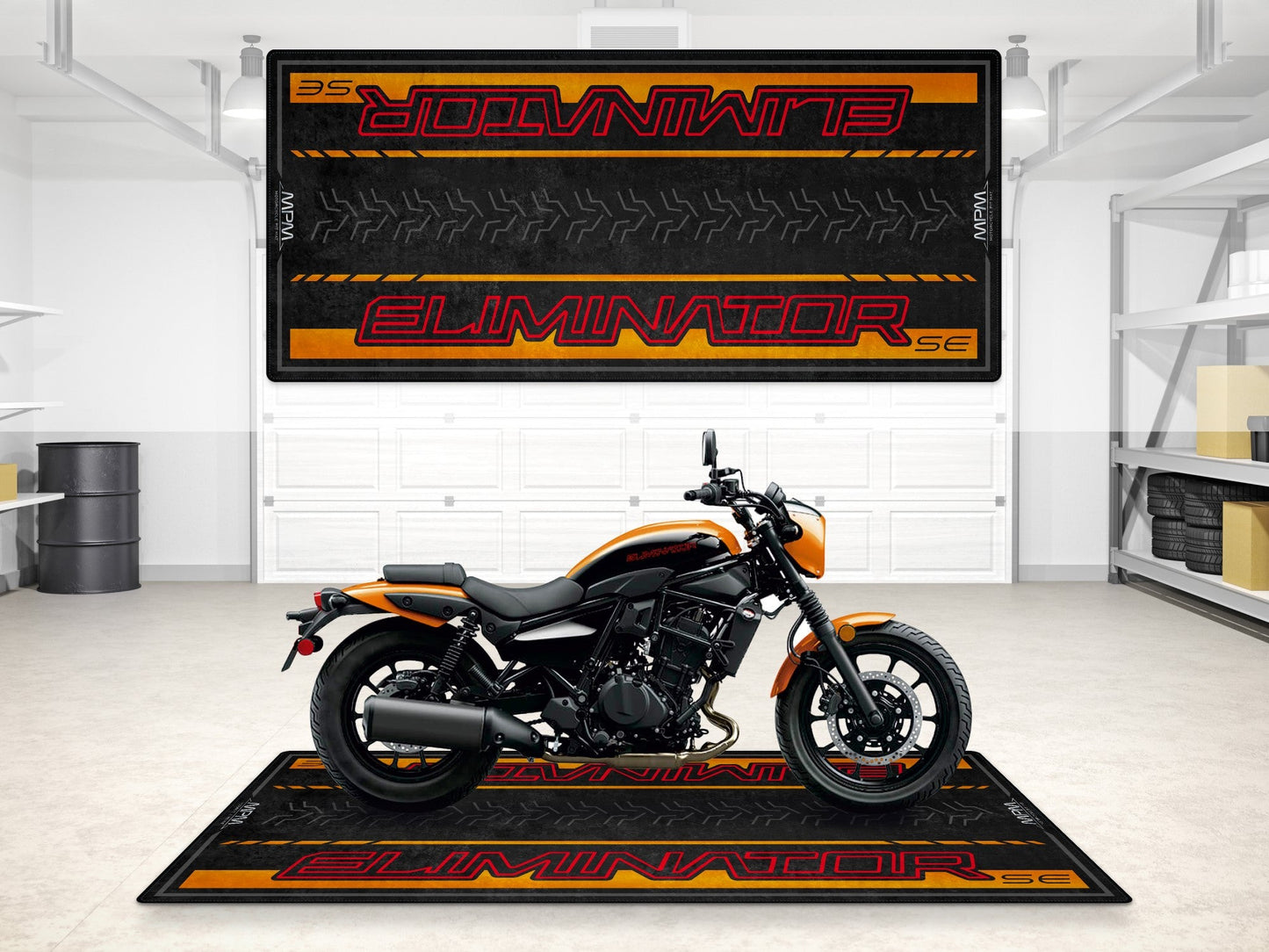 MPM Motorcycle Mat for Kawasaki Eliminator SE - MM7423 - Howling Moto