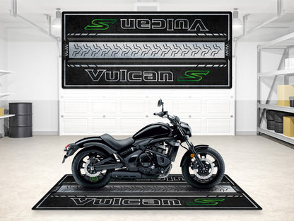 Designed Pit Mat for Kawasaki Vulcan S Motorcycle - MM7424 - Howling Moto