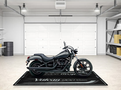 Designed Pit Mat for Kawasaki Vulcan 900 Custom Motorcycle - MM7427 - Howling Moto