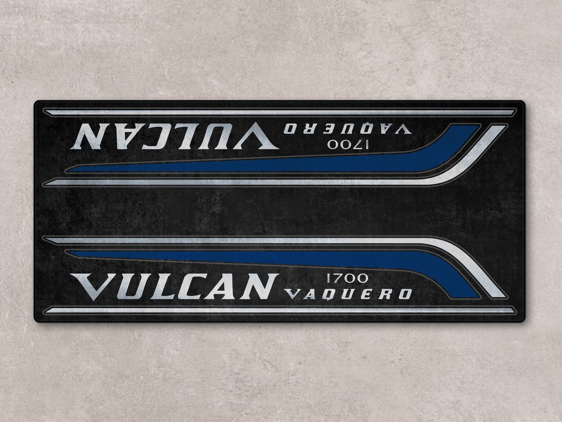 Designed Pit Mat for Kawasaki Vulcan 1700 Vaquero Motorcycle - MM7429 - Howling Moto