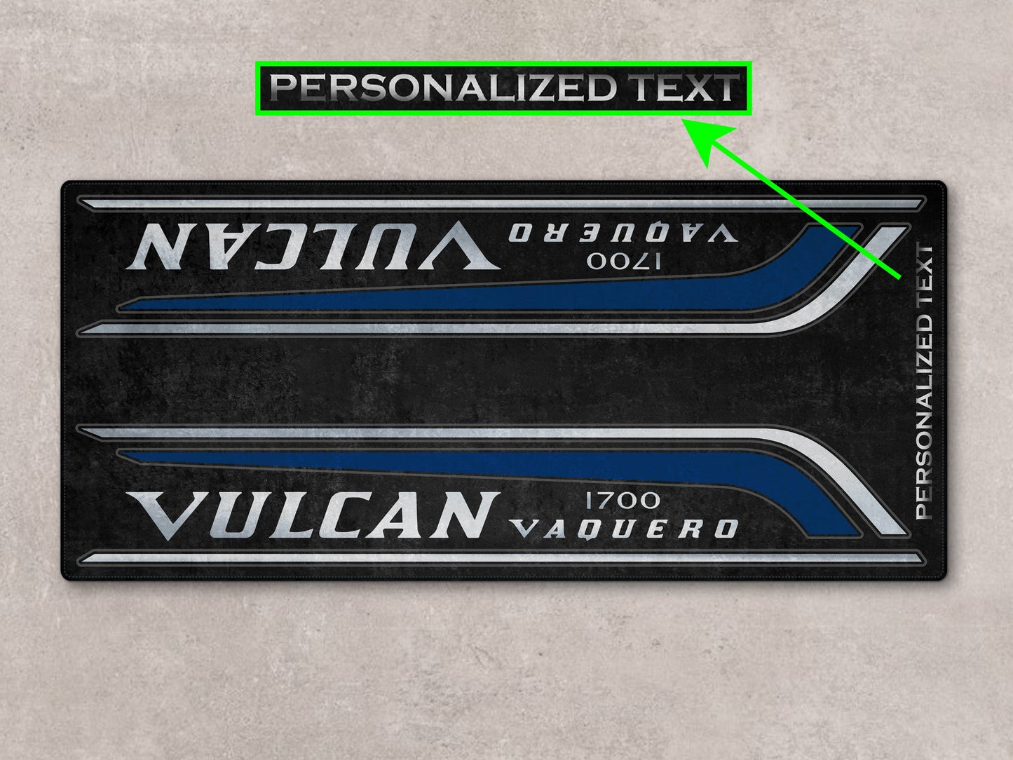 Designed Pit Mat for Kawasaki Vulcan 1700 Vaquero Motorcycle - MM7429 - Howling Moto