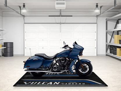 Designed Pit Mat for Kawasaki Vulcan 1700 Vaquero Motorcycle - MM7429 - Howling Moto