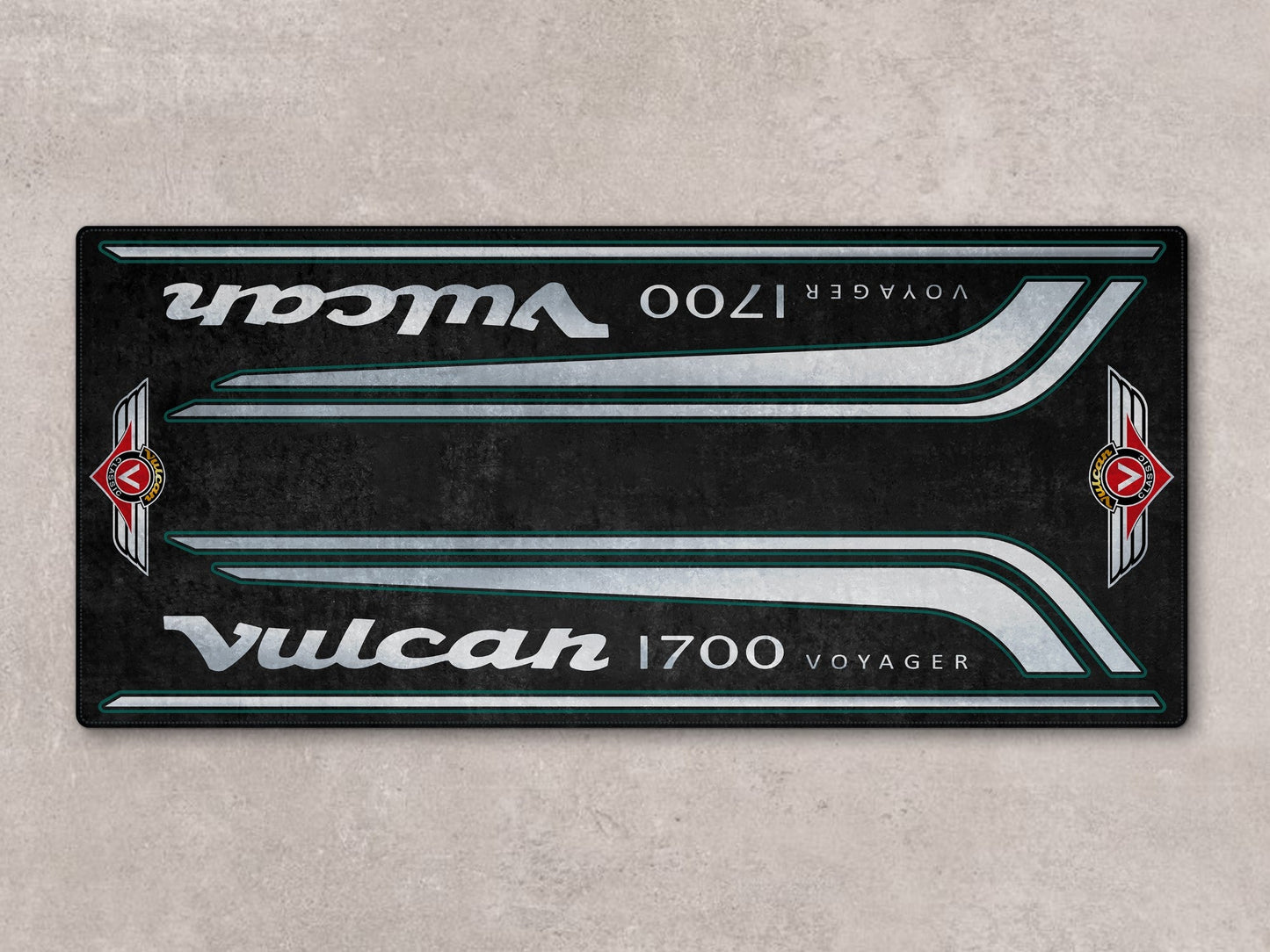 Designed Pit Mat for Kawasaki Vulcan 1700 Voyager Motorcycle - MM7430 - Howling Moto